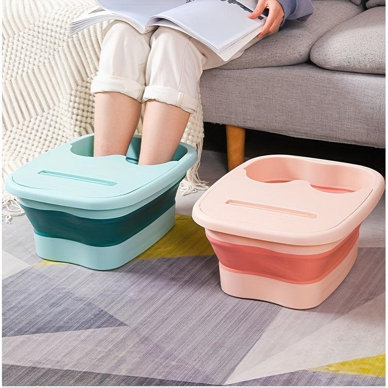 Collapsible Foot Bath Foot Soak Tub With Handle Durable Plastic Foot Bucket