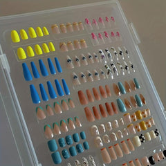 Dustproof Clear Nail Storage Box Artificial Nail Display Organizer