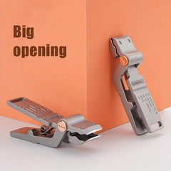 Crocodile Nail Clipper for Thick Nails & Ingrown, Stainless Steel, Gray Nails