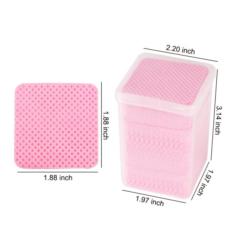 Lint Nail Polish Remover Wipes - Gentle & Effective Cleaning Pads
