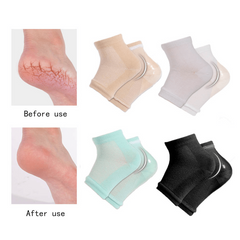Colorful Silicone Moisturizing Gel Heel Socks Cracked Foot Skin Care Protectors