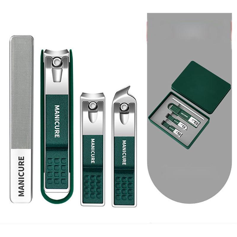 Stainless Steel Nail Clipper Set with Ear Spoon - Portable Manicure Kit