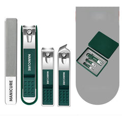 Stainless Steel Nail Clipper Set with Ear Spoon - Portable Manicure Kit