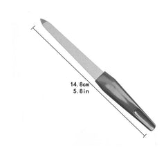 Metal Double-sided Nail File Manicure Pedicure Tool