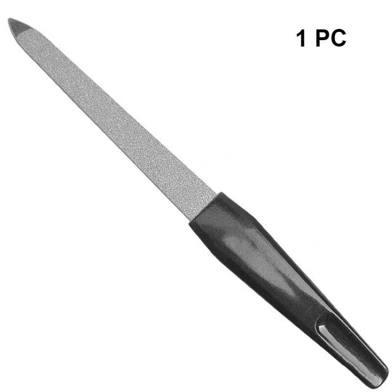 Metal Double-sided Nail File Manicure Pedicure Tool