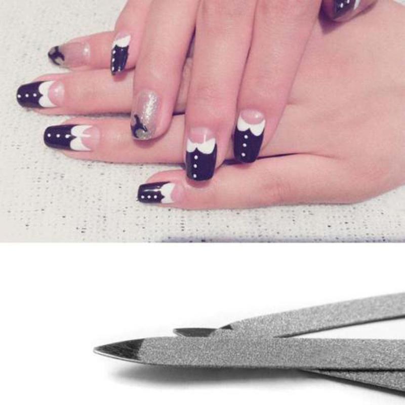 Metal Double-sided Nail File Manicure Pedicure Tool