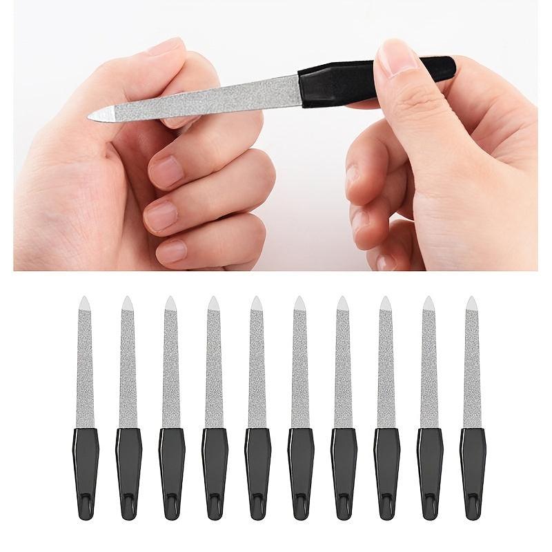 Metal Double-sided Nail File Manicure Pedicure Tool