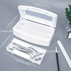 Plastic Nail Tray Cleaning Box for Nail Art Tools