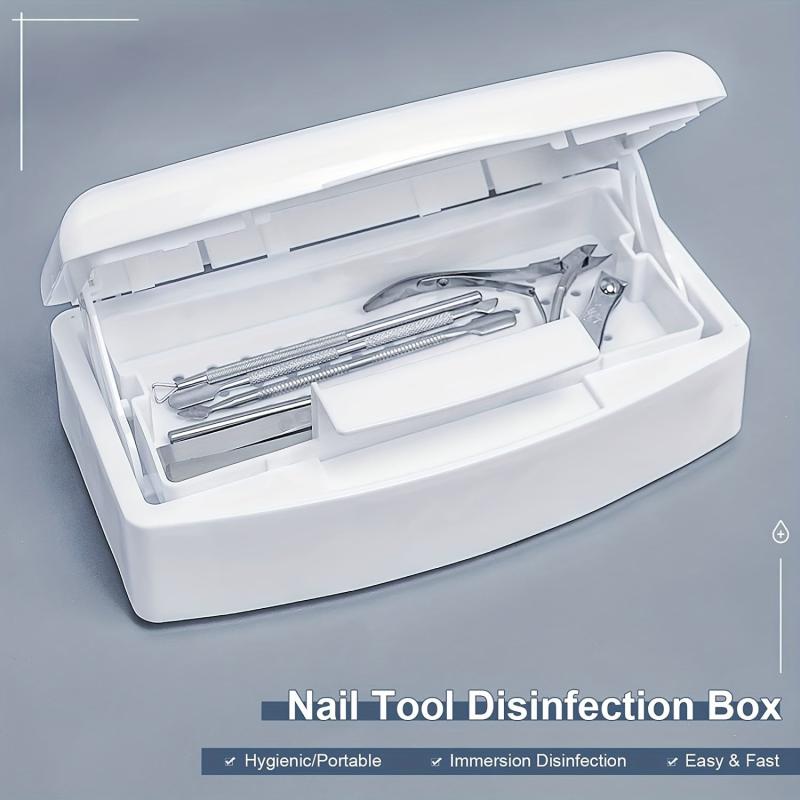 Plastic Nail Tray Cleaning Box for Nail Art Tools