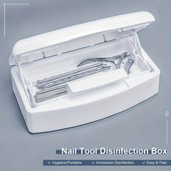 Plastic Nail Tray Cleaning Box for Nail Art Tools