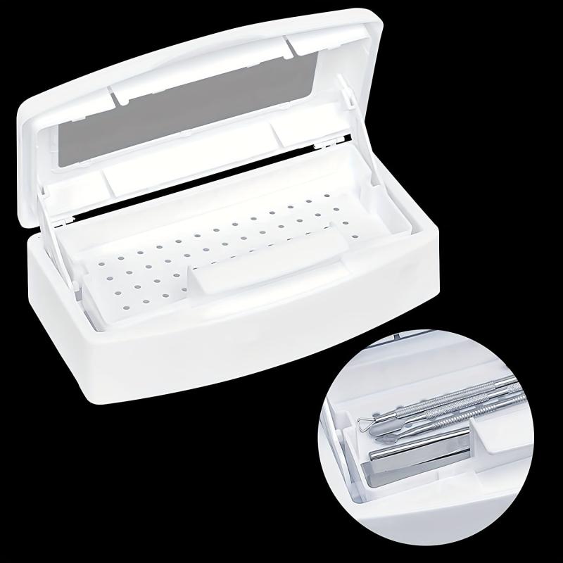 Plastic Nail Tray Cleaning Box for Nail Art Tools