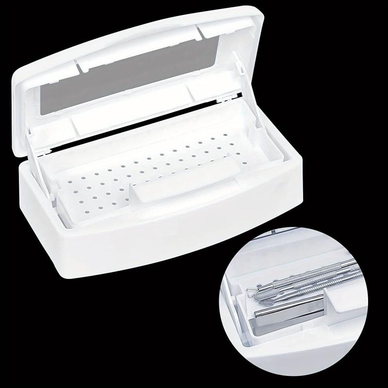 Plastic Nail Tray Cleaning Box for Nail Art Tools