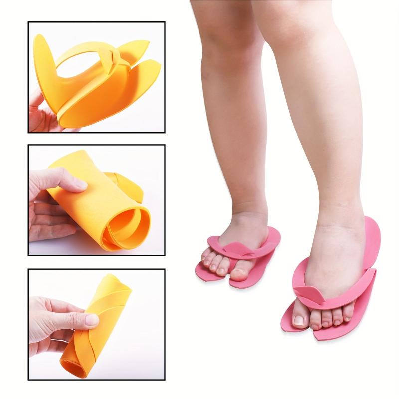 12 Pairs Disposable Spa Slippers One Size Anti-Slip Pedicure