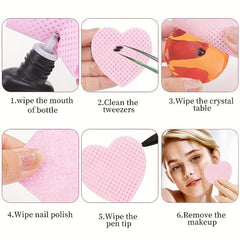 200Pcs Disposable Lint Paper Wipes Eyelash Extension Glue Remover Pads