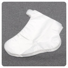 100 Pcs Clear Disposable Exfoliating Foot Mask Pedicure Spa Wax Cover Bag