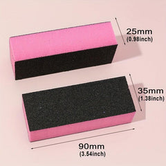 5 pcs High Elasticity Sponge Nail Buffer File Block Salon Manic