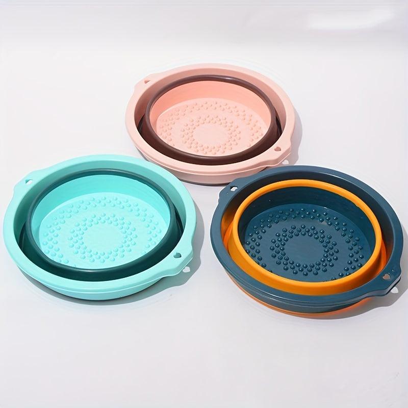 Collapsible Foot Bath Tub with 2 Pcs Stones
