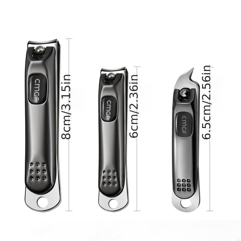 12 Pcs Stainless Steel Nail Cutter Pedicure Kit Travel Case
