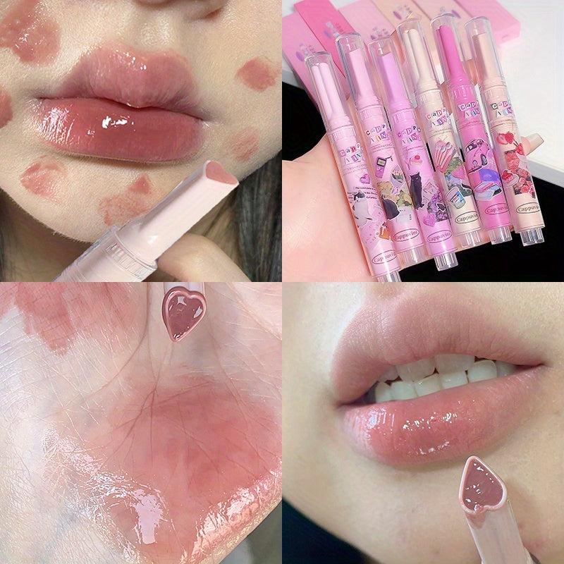 6 Colors Moisturizing Lipstick with Lustrous Finish