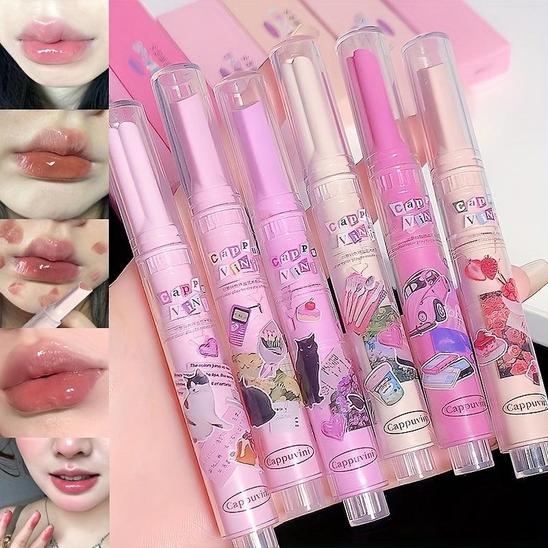 6 Colors Moisturizing Lipstick with Lustrous Finish