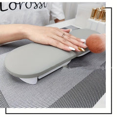 Foldable Nail Manicure Stand with Mat Rest Pillow