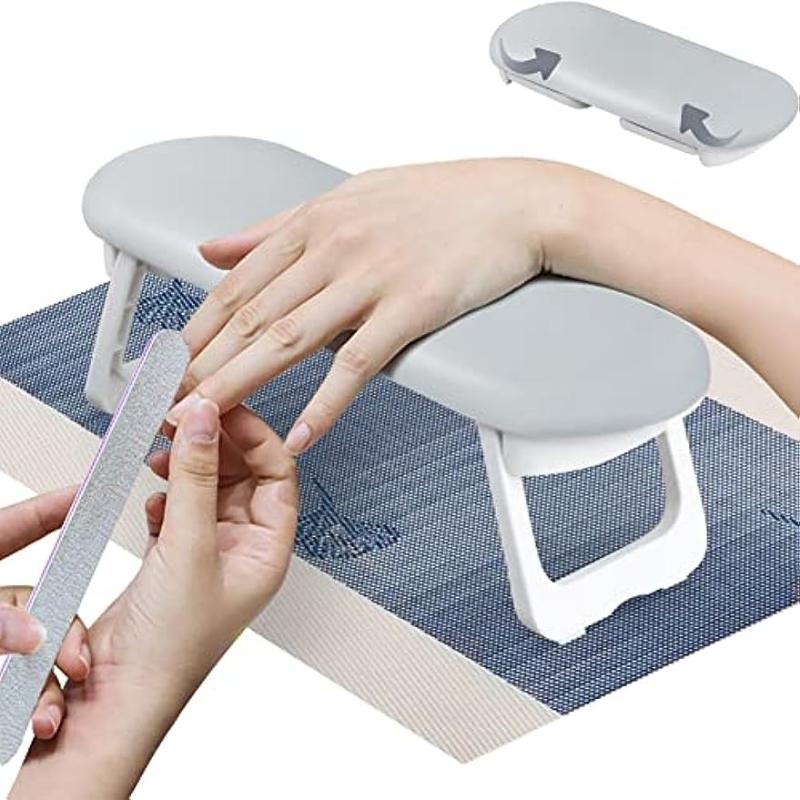 Foldable Nail Manicure Stand with Mat Rest Pillow