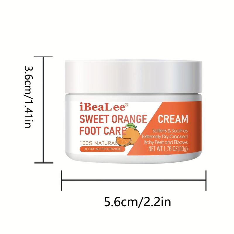 50g Sweet Orange Foot Cream Peppermint Rosemary Eucalyptus