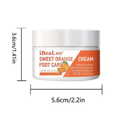 50g Sweet Orange Foot Cream Peppermint Rosemary Eucalyptus