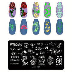 Stainless Steel Nail Stamping Plates Shapes Image Stamp Template Nails Printing