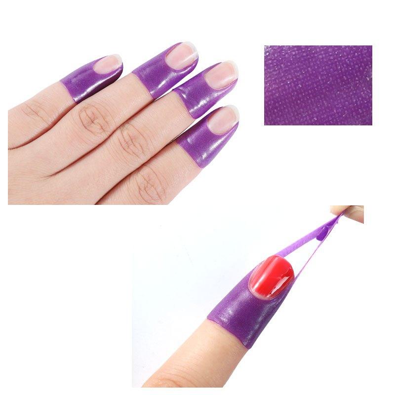 20PCS Nail Form Guide Sticker Tape Anti splash Protection Random
