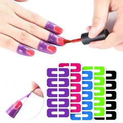 20PCS Nail Form Guide Sticker Tape Anti splash Protection Random