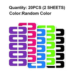 20PCS Nail Form Guide Sticker Tape Anti splash Protection Random
