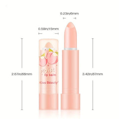 Peach Lip Balm Lipstick Transparent Jelly Natural Changing Lipstick