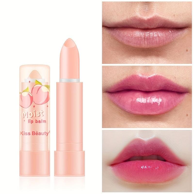 Peach Lip Balm Lipstick Transparent Jelly Natural Changing Lipstick