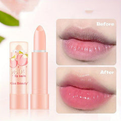 Peach Lip Balm Lipstick Transparent Jelly Natural Changing Lipstick