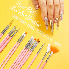 Nail Brush Nail Tool Kit With Nail Brush Nail Point Tool Fine Glitter Nail