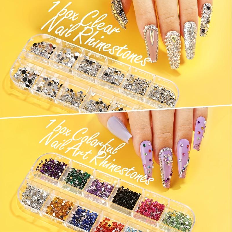 Nail Brush Nail Tool Kit With Nail Brush Nail Point Tool Fine Glitter Nail