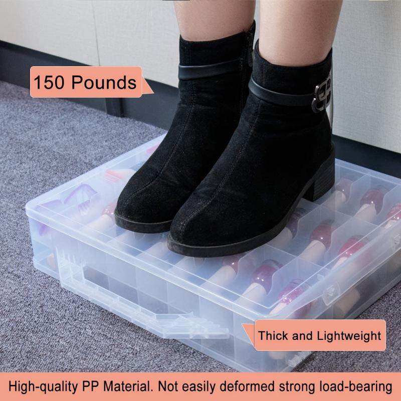 Portable Nail Polish Organizer Double Side Storage 48 Bottles