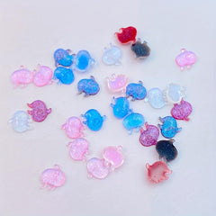 50Pcs Halloween Nail Art Charms Resin Mini Ghost Flat Back Manicure Parts