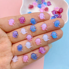 50Pcs Halloween Nail Art Charms Resin Mini Ghost Flat Back Manicure Parts