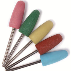5 Pcs Rubber Nail Polishing Bits for Manicure Pedicure