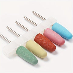 5 Pcs Rubber Nail Polishing Bits for Manicure Pedicure