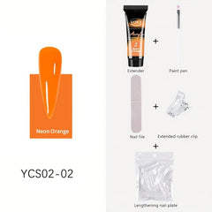 Nail Extension Kit w/ Crystals for Salon French Art at Home