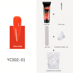 Nail Extension Kit w/ Crystals for Salon French Art at Home