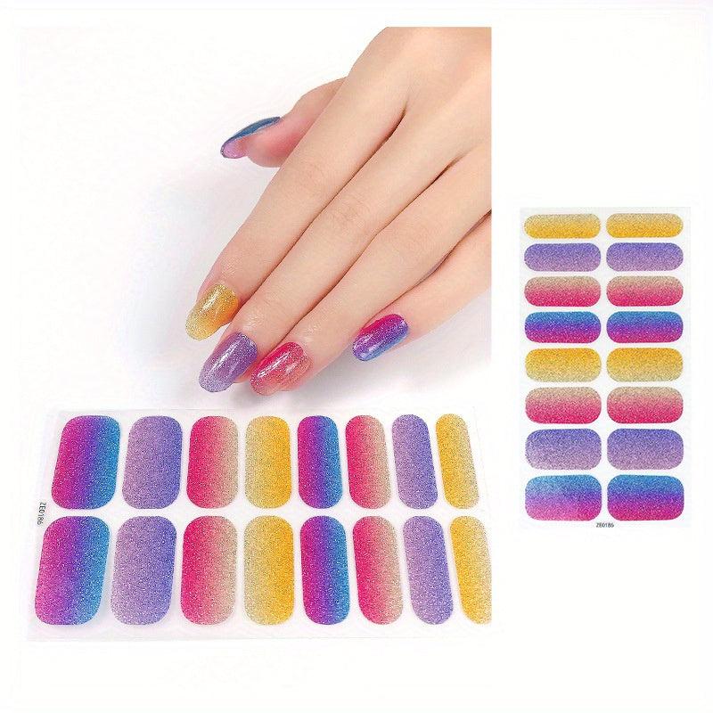 1PC Full Cover Stain Nail Art Stickers Nail Stickers Nail Polish Nail Designs