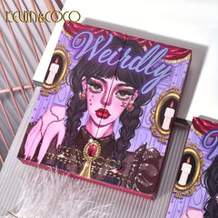 Pearly Matte/Bright Earth Tone Eyeshadow Palette with Blush & Highlighter