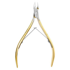 Stainless Steel Nail Cuticle Scissors with Golden Handle