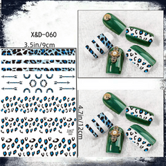 3D Adhesive Leopard Nail Sticker Sexy Pattern Decals For Manicure DIY