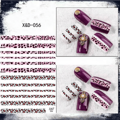 3D Adhesive Leopard Nail Sticker Sexy Pattern Decals For Manicure DIY