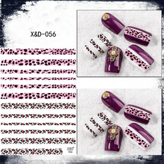 3D Adhesive Leopard Nail Sticker Sexy Pattern Decals For Manicure DIY
